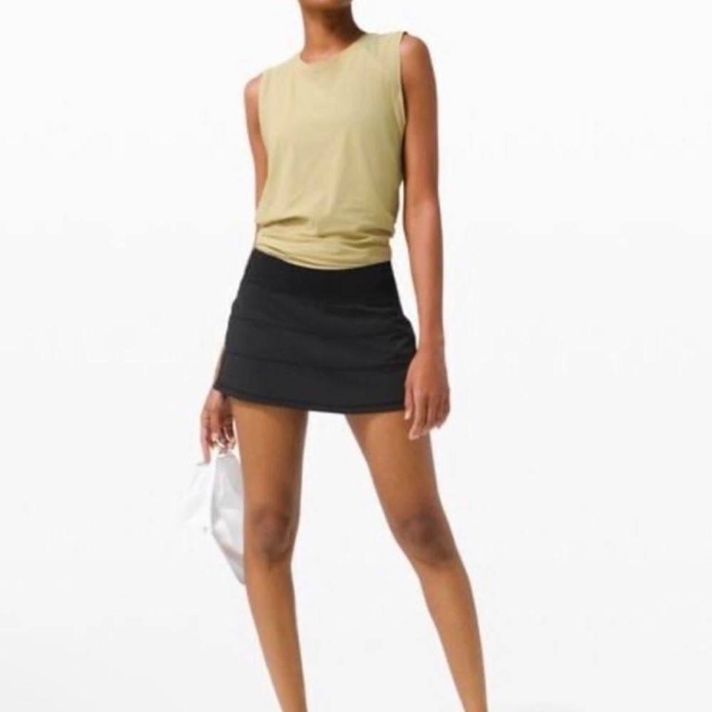 Lululemon athletica black Pace Rival MidRise Skort